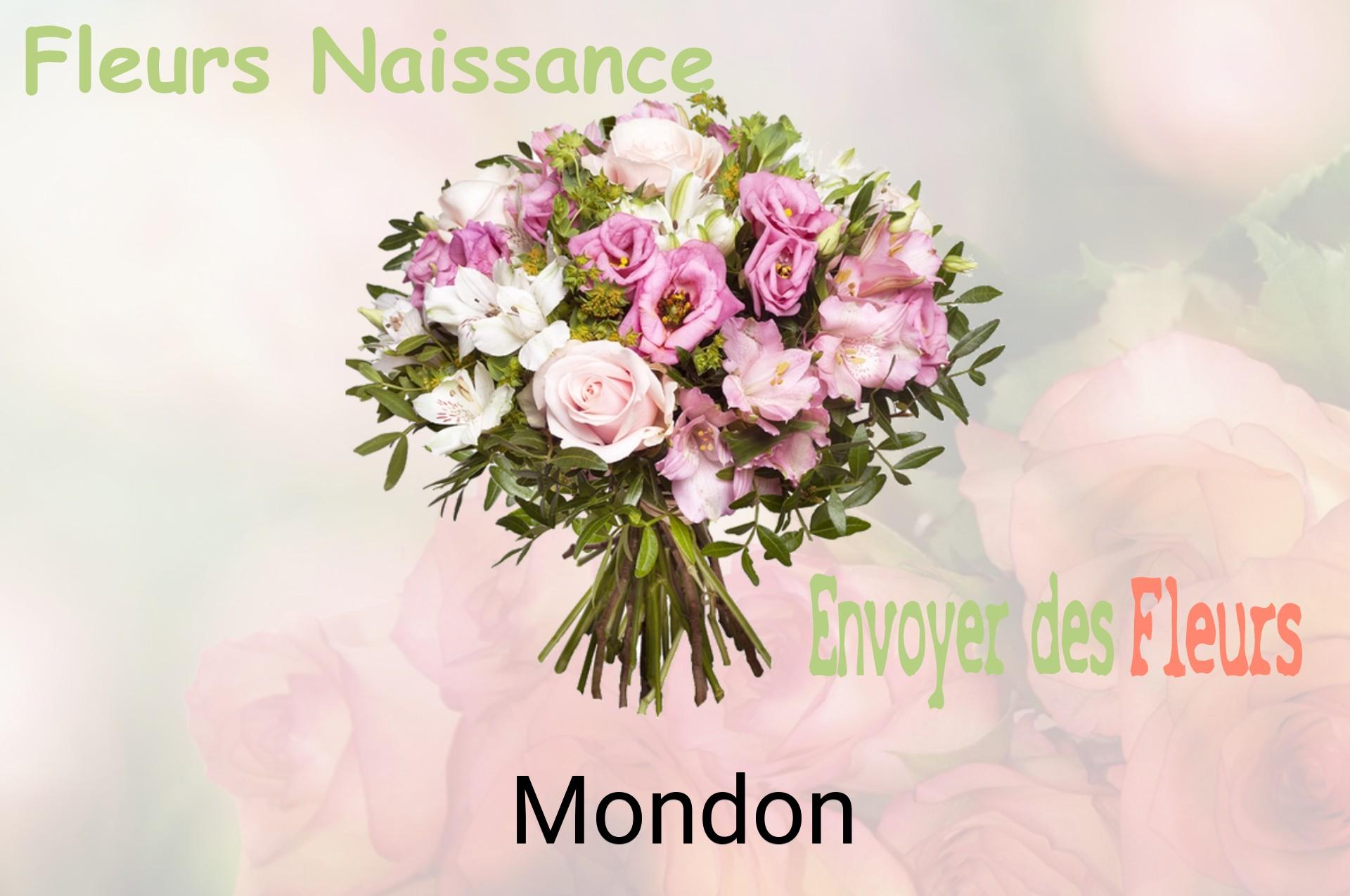 Bouquet de fleurs de naissance livré à Mondon